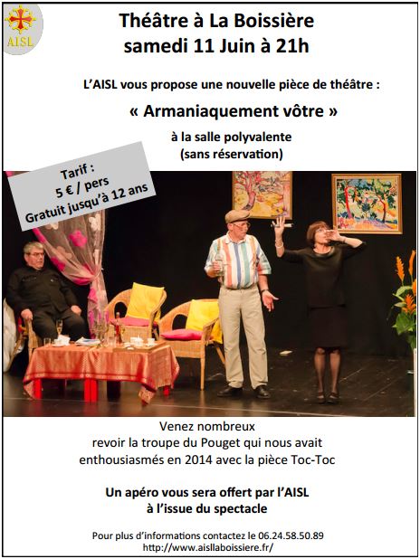 Pièce de Théâtre "Armaniaquement vôtre"